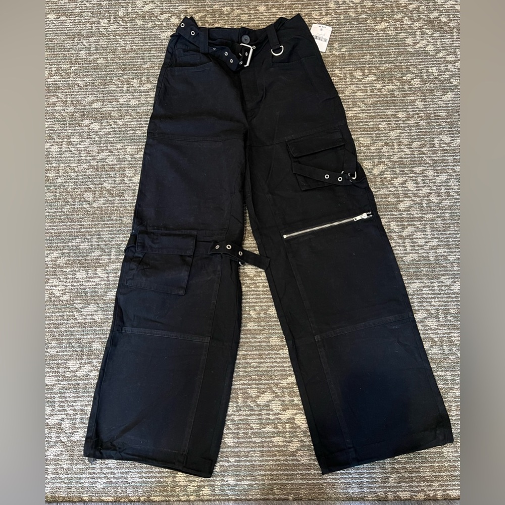 Forever 21 Black Pants with Silver Details